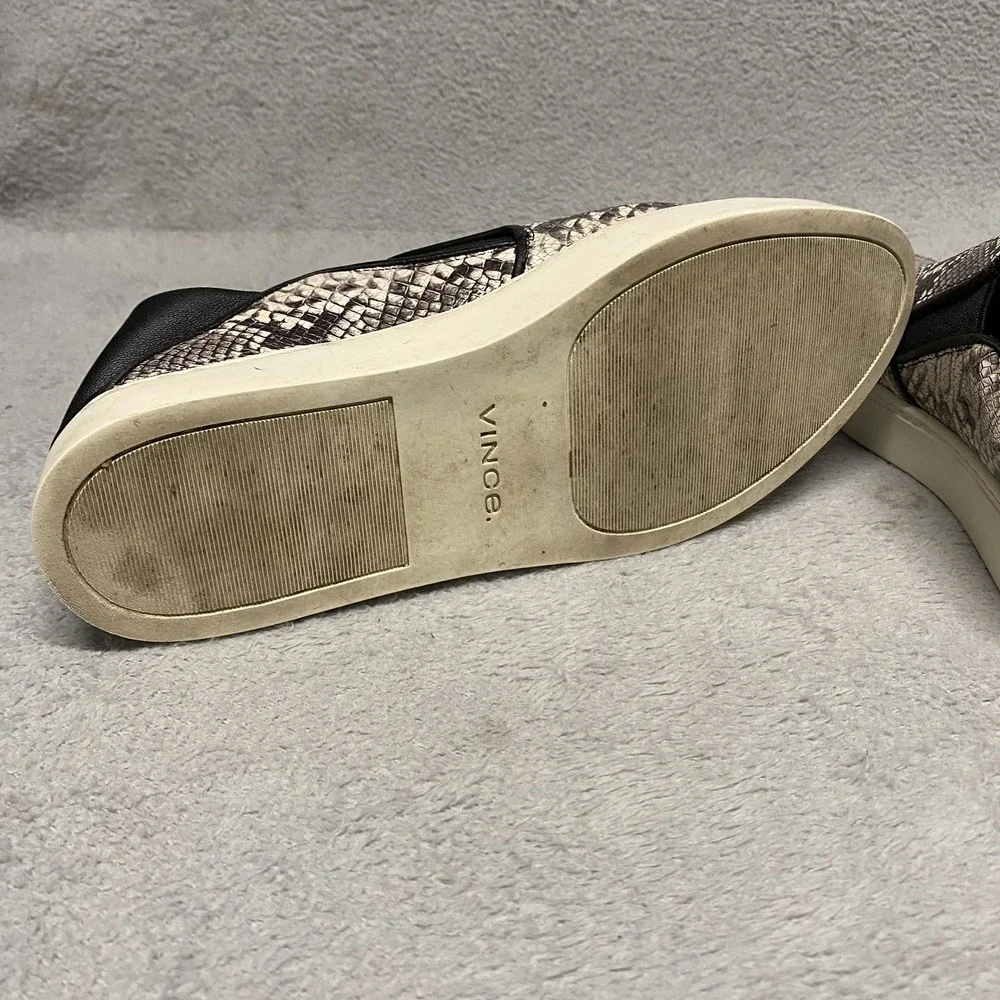 Vince Garvey‎ Slip On Shoes Womens 6 Snake Print Casual